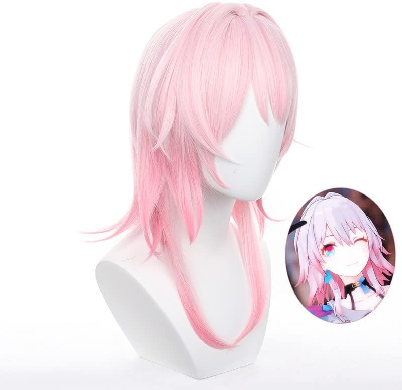 Honkai Star Rail: March 7th Cosplay Wig
