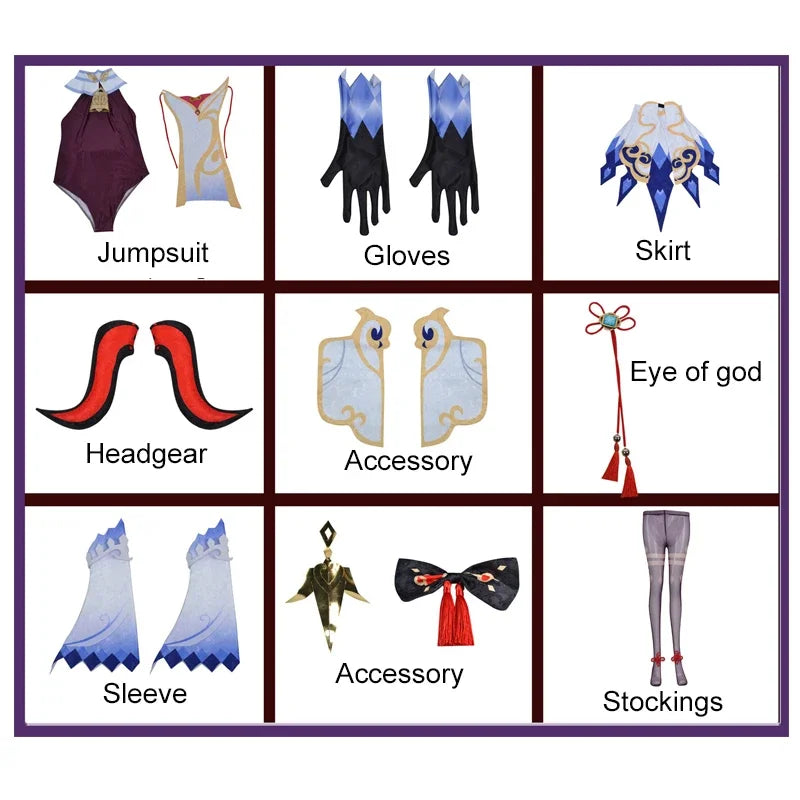 Genshin Impact: Ganyu Cosplay Costume