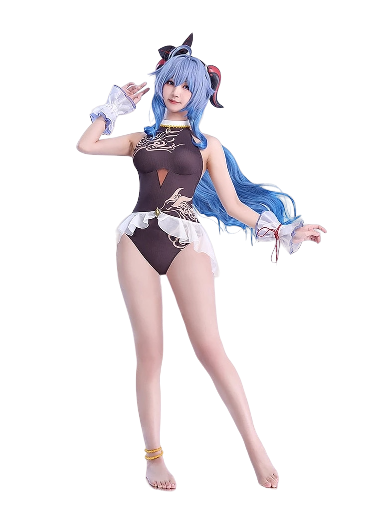 Genshin Impact: Ganyu Swimsuit Cosplay Costume