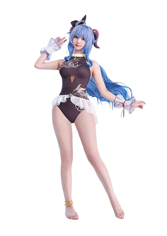 Genshin Impact: Ganyu Swimsuit Cosplay Costume