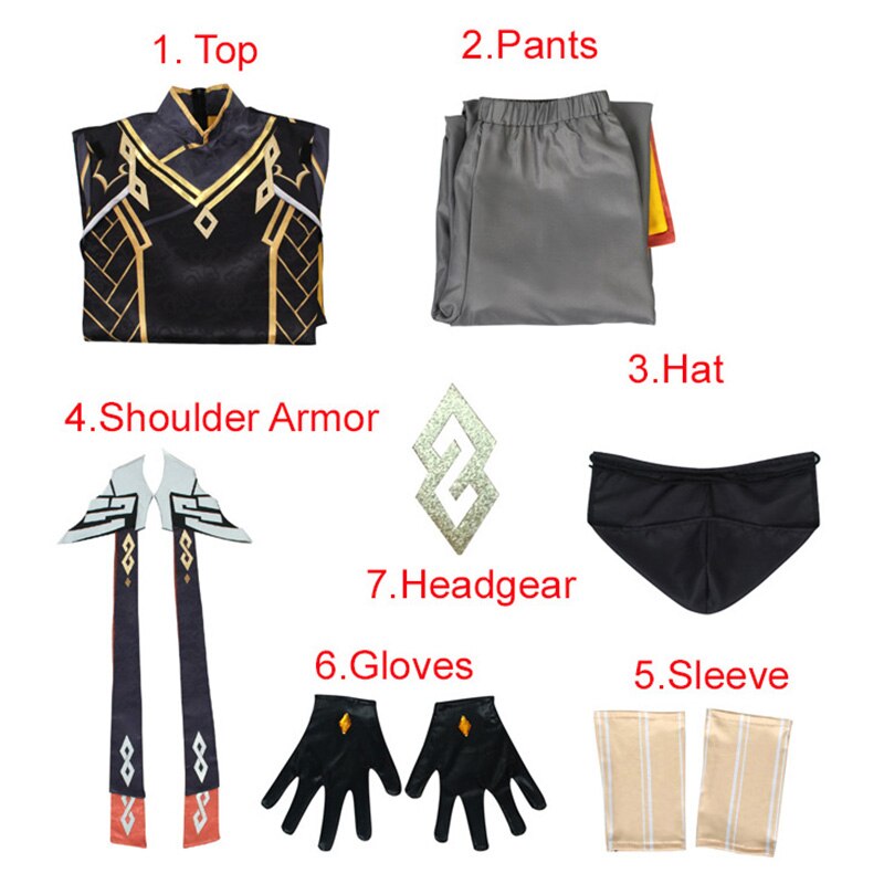Genshin Impact: Zhongli Suit Cosplay Costume