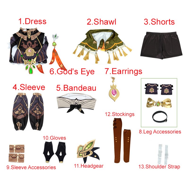 Genshin Impact: Collei Cosplay Costume