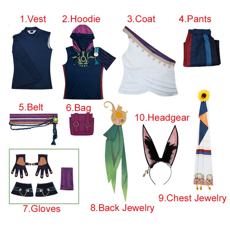Genshin Impact: Tighnari Cosplay Costume