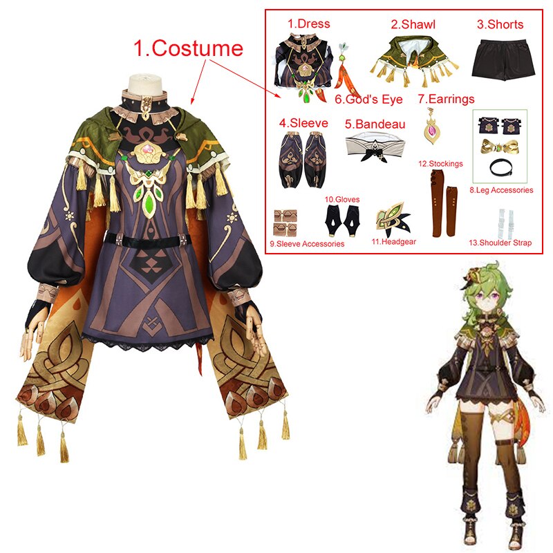 Genshin Impact: Collei Cosplay Costume