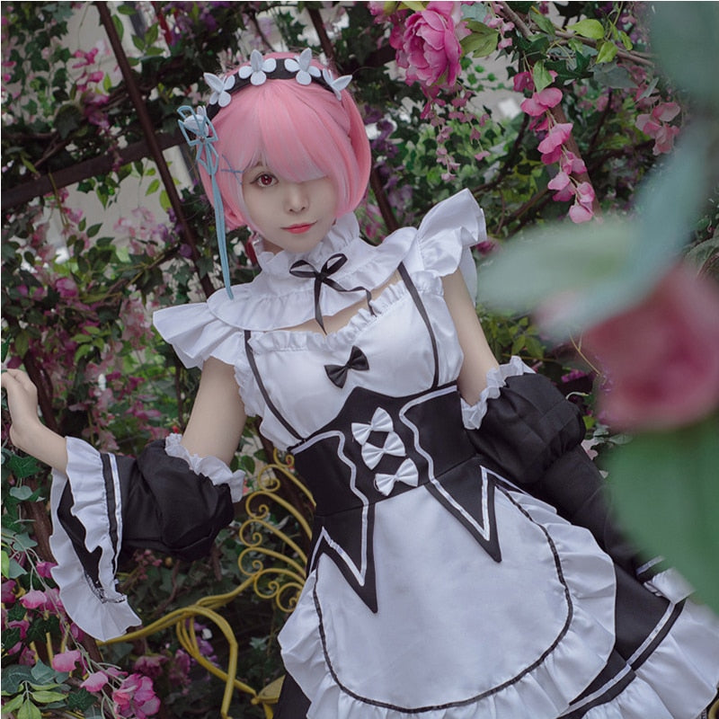 Re:Zero: Ram Cosplay Long Wig