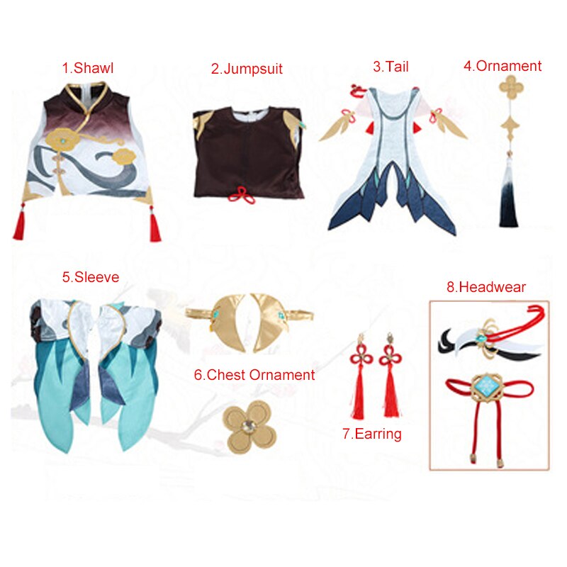 Genshin Impact: Shenhe Cosplay Costume