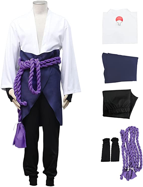 Naruto: Sasuke Uchiha White Cosplay Costume