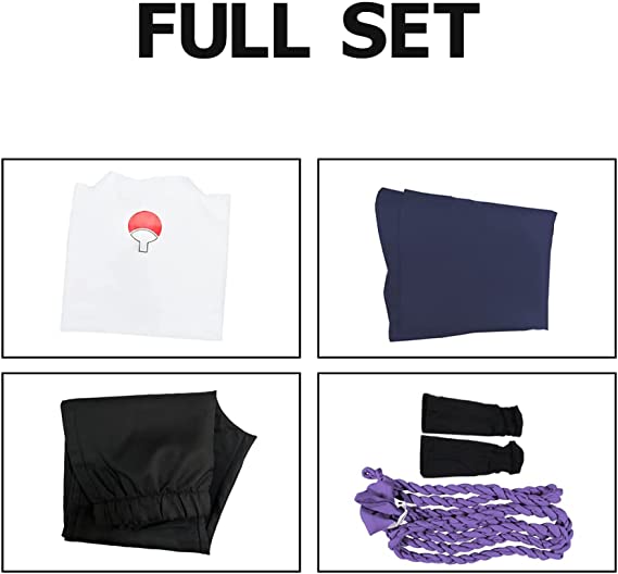 Naruto: Sasuke Uchiha White Cosplay Costume