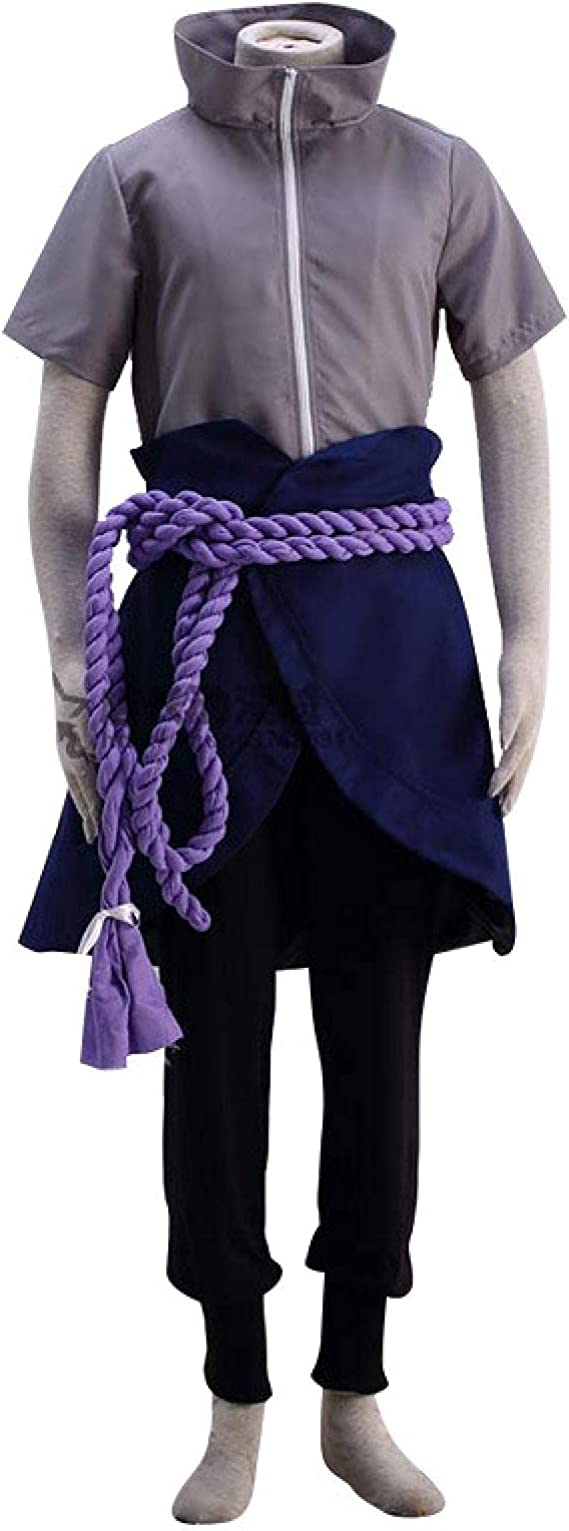 Naruto: Sasuke Uchiha Brown Cosplay Costume