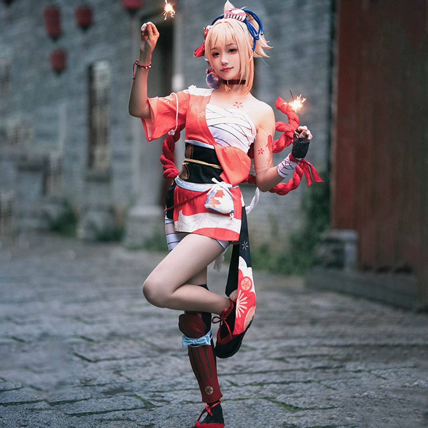 Genshin Impact: Yoimiya Cosplay Costume