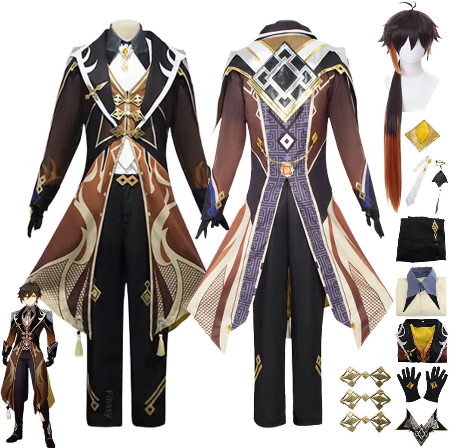 Genshin Impact: Zhongli Cosplay Costume