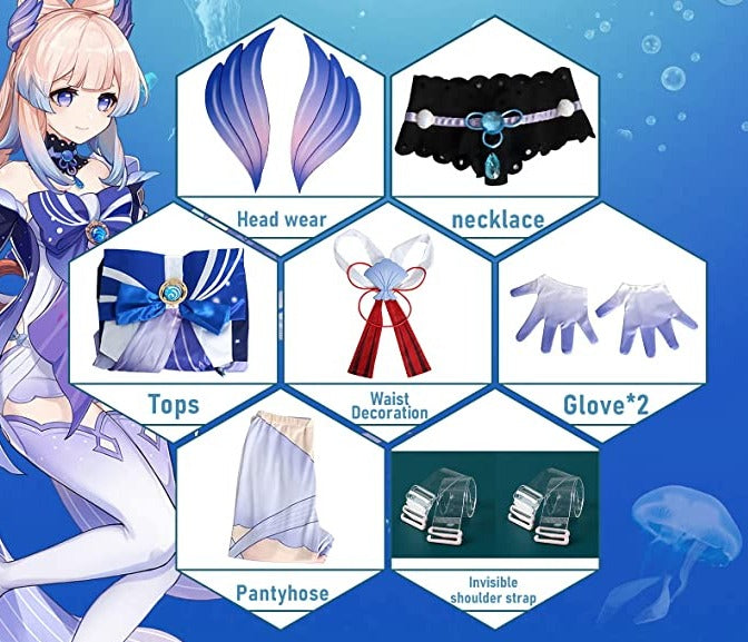 Genshin Impact: Sangonomiya Kokomi Cosplay Costume