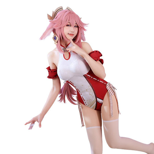 Genshin Impact: Yae Miko Swimsuit Cosplay Costume