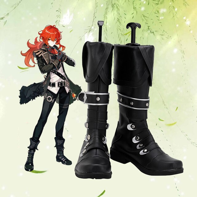 Genshin Impact: Diluc Cosplay Shoes