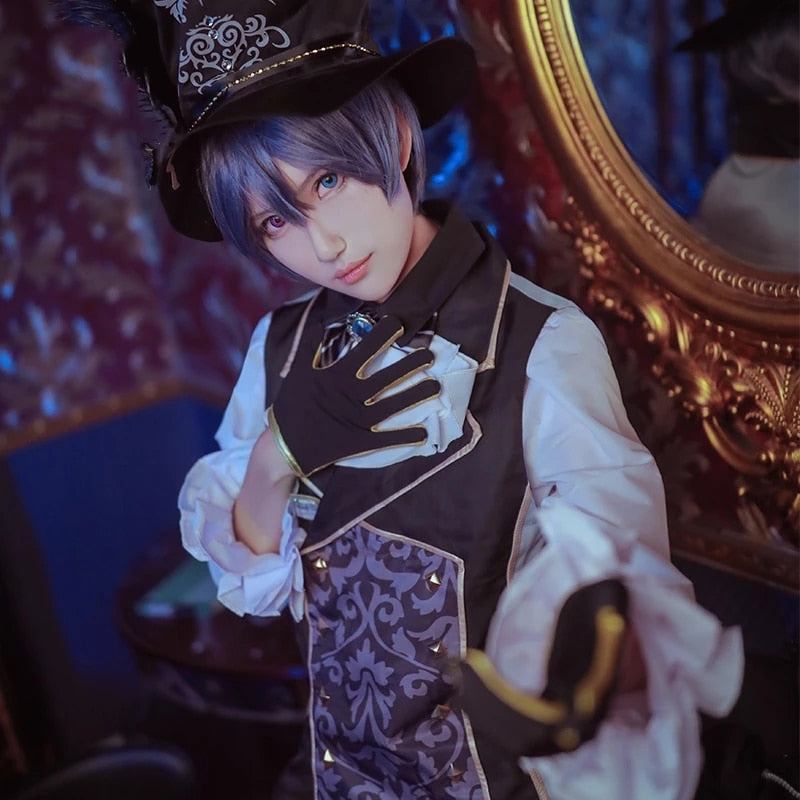 Black Butler: Ciel Phantomhive Female Uniform Cosplay Wig