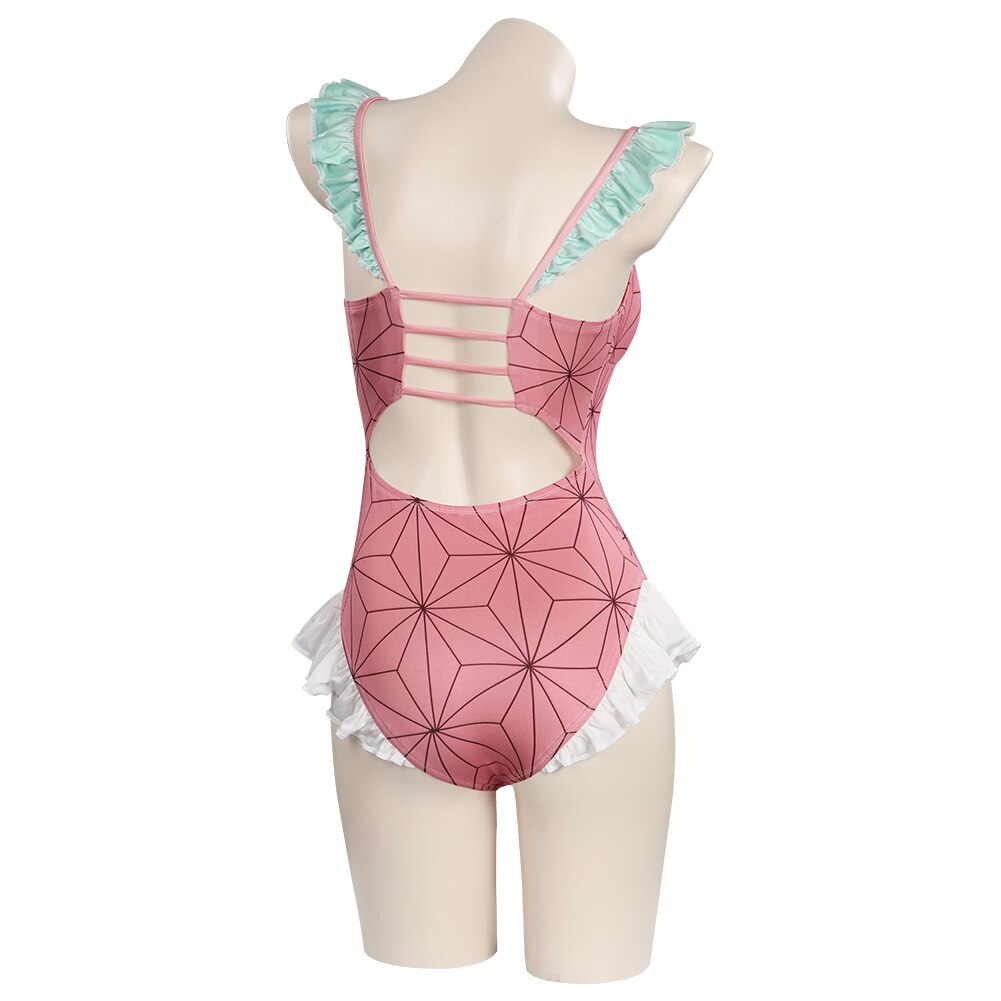Demon Slayer: Nezuko Kamado Swimsuit Cosplay Costume