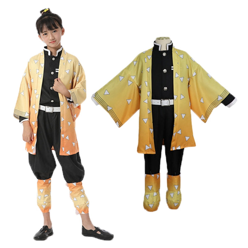 Demon Slayer: Zenitsu Agatsuma Child Cosplay Costume