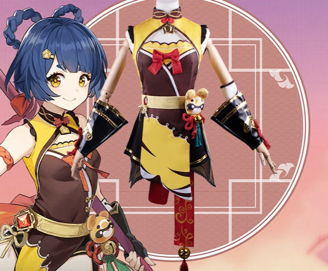 Genshin Impact: Liyue Xiangling Cosplay Costume