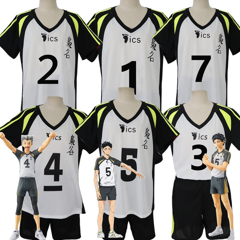 Haikyu!!: Akaashi Keiji and Bokuto Koutarou Fukurodani Academy Cosplay Costume