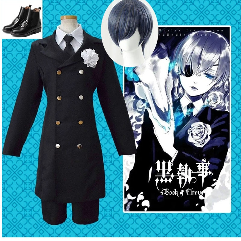 Black Butler: Ciel Phantomhive Funeral Cosplay Shoes