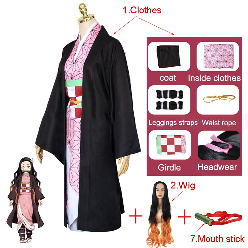 Demon Slayer: Nezuko Kamado Cosplay Costume