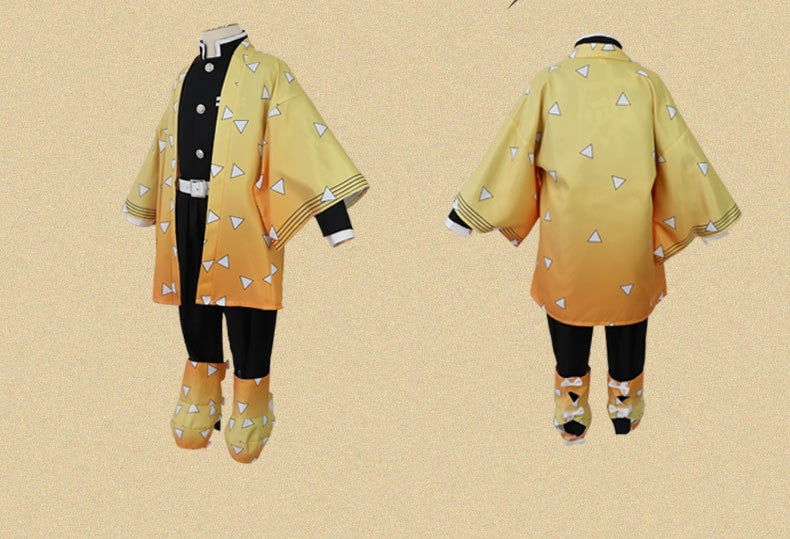 Demon Slayer: Zenitsu Agatsuma Child Cosplay Costume