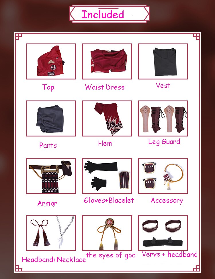 Genshin Impact: Thoma Cosplay Costume