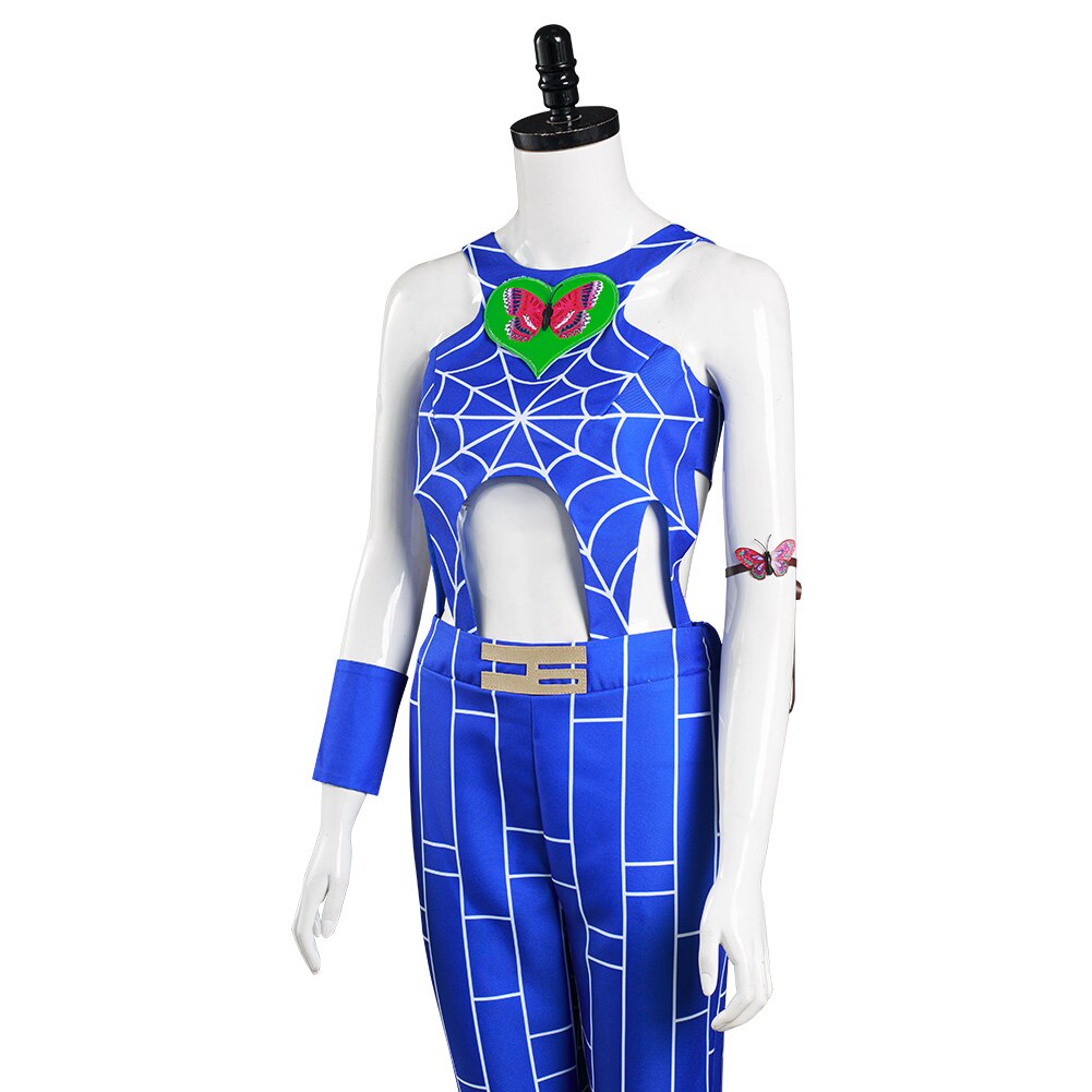 JoJo's Bizarre Adventure: Jolyne Cujoh Blue Cosplay Costume