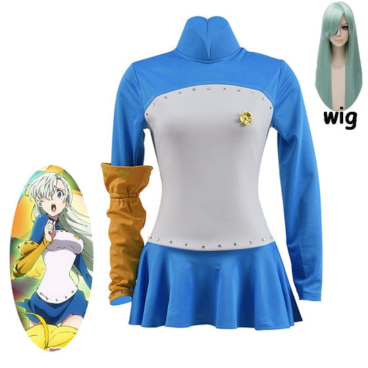 The Seven Deadly Sins: Elizabeth Liones Blue Cosplay Costume