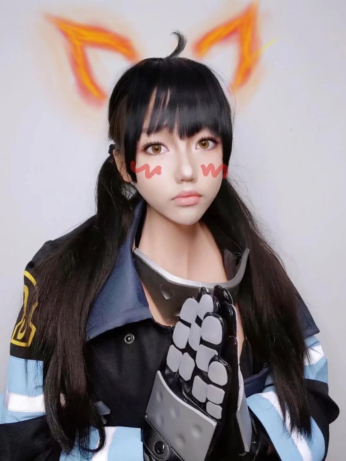 Fire Force: Maki Oze Cosplay Wig