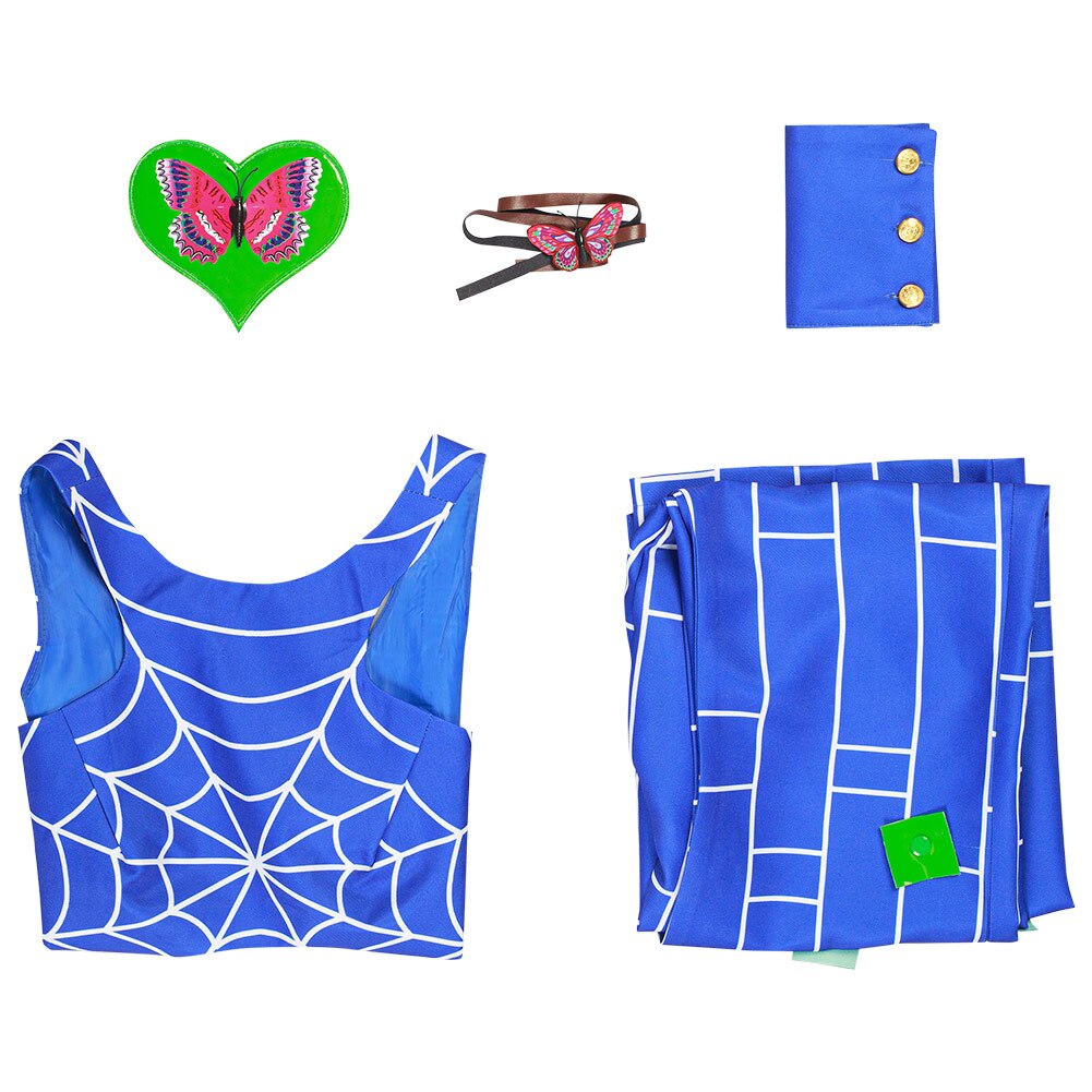 JoJo's Bizarre Adventure: Jolyne Cujoh Blue Cosplay Costume