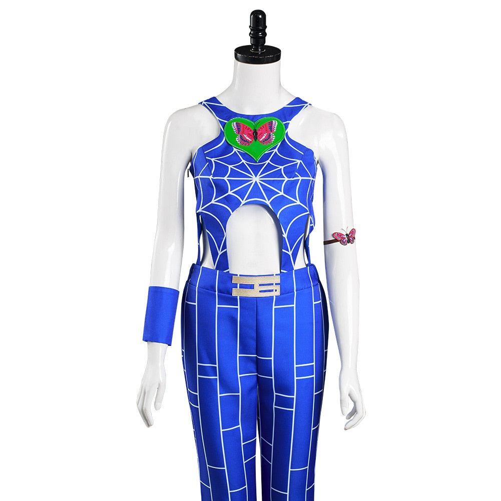 JoJo's Bizarre Adventure: Jolyne Cujoh Blue Cosplay Costume