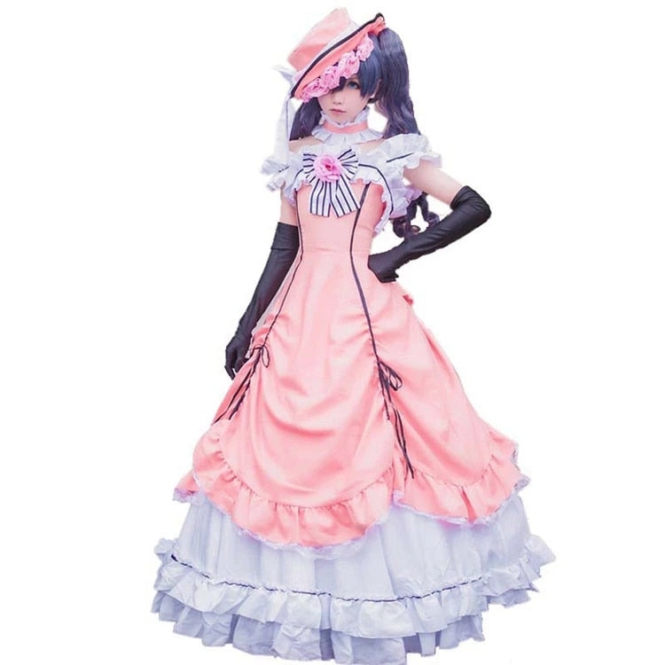Black Butler: Ciel Phantomhive Female Dress Cosplay Wig