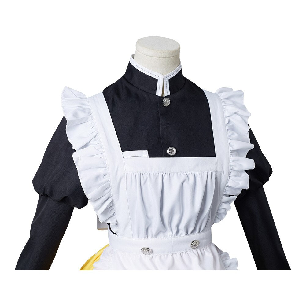 Demon Slayer: Zenitsu Agatsuma Maid Cosplay Costume