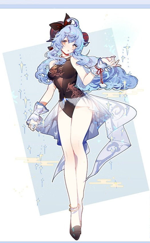 Genshin Impact: Ganyu Swimsuit Cosplay Costume