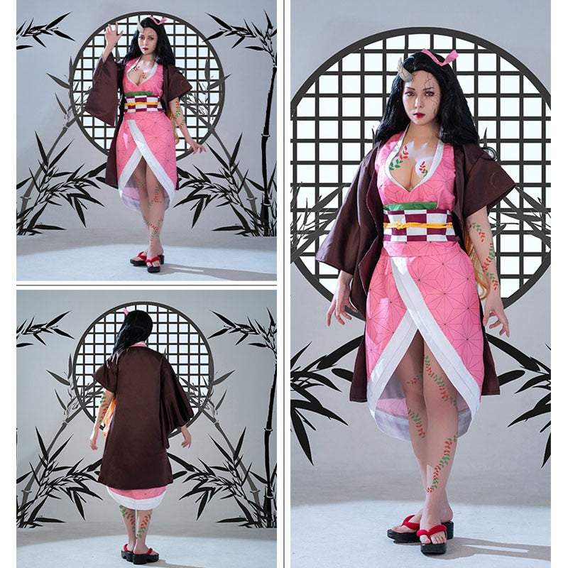 Demon Slayer: Nezuko Kamado Dress Cosplay Costume