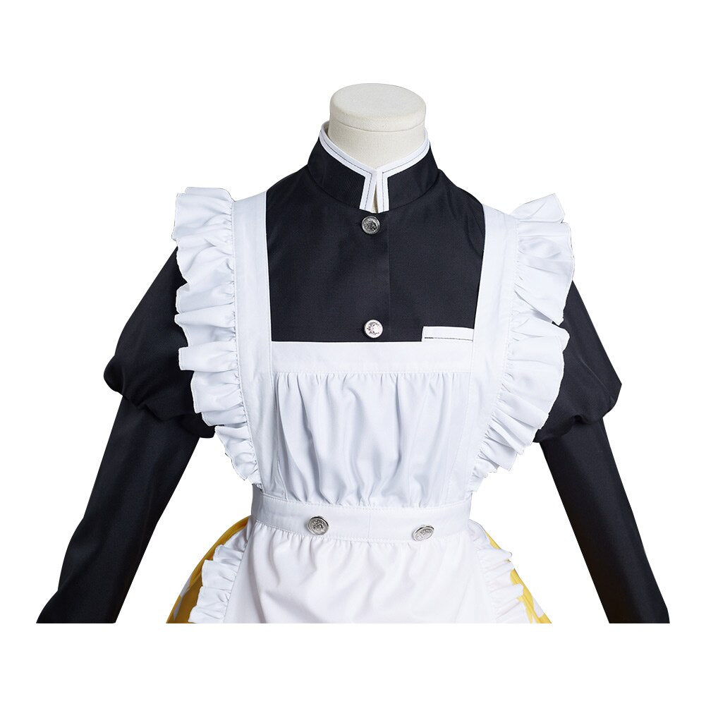 Demon Slayer: Zenitsu Agatsuma Maid Cosplay Costume