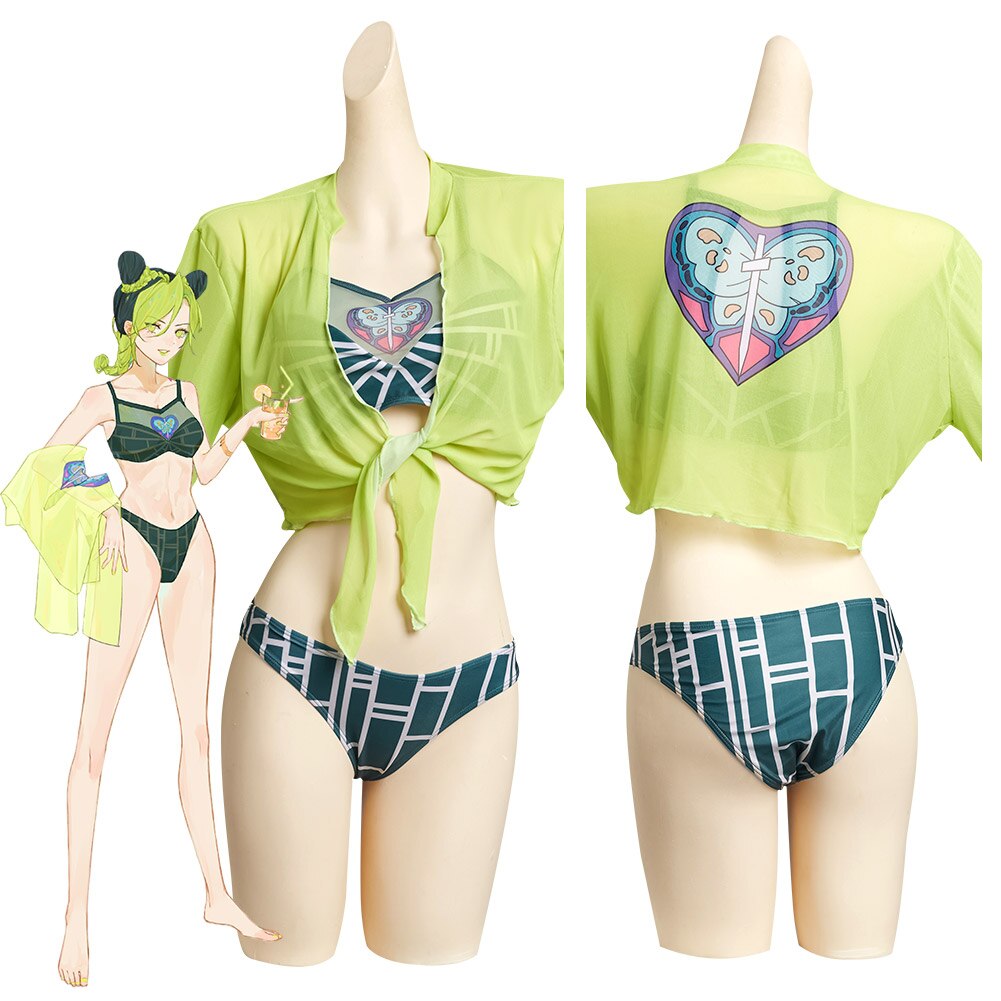 JoJo's Bizarre Adventure: Jolyne Cujoh Bikini Cosplay Costume