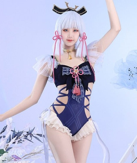 Genshin Impact: Kamisato Ayaka Swimsuit Cosplay Costume