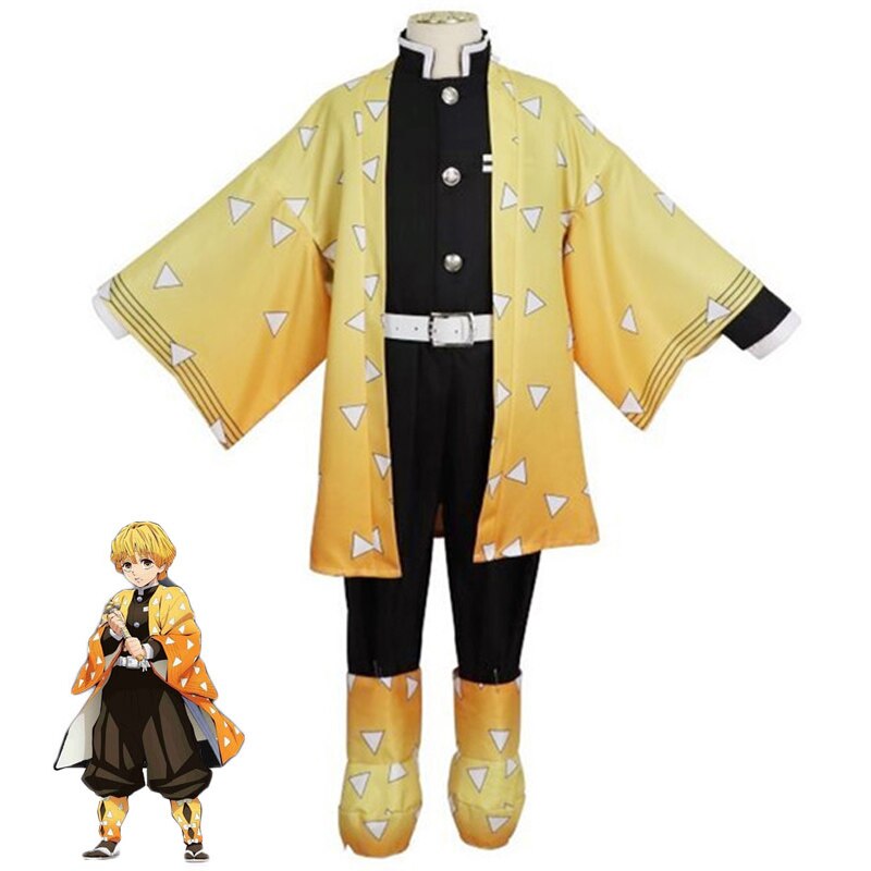 Demon Slayer: Zenitsu Agatsuma Child Cosplay Costume