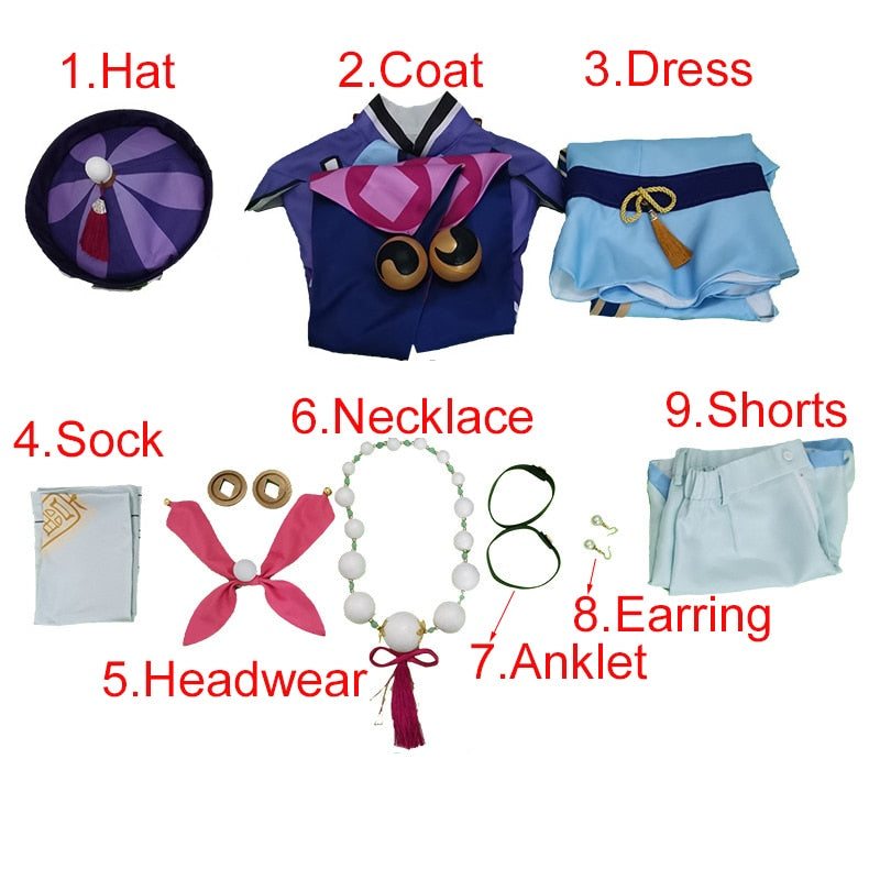 Genshin Impact: QiQi Cosplay Costume