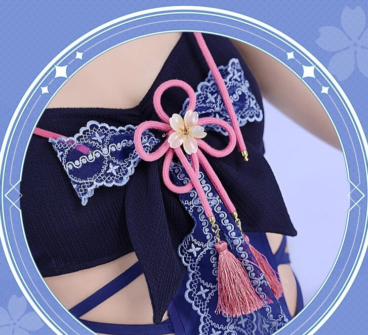 Genshin Impact: Kamisato Ayaka Swimsuit Cosplay Costume