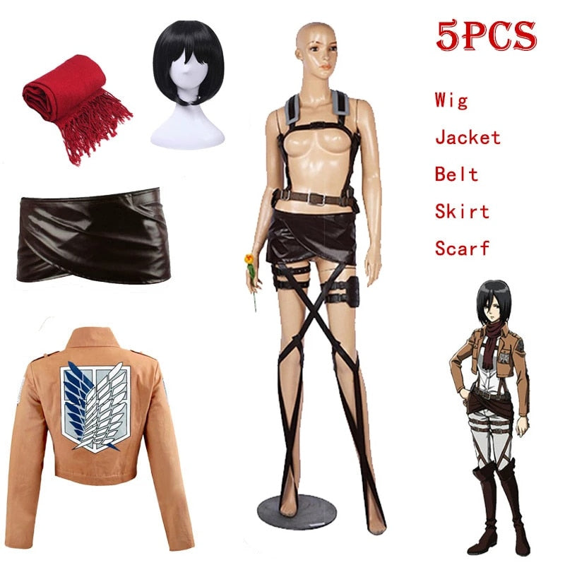 Attack on Titan: Mikasa Ackerman Cosplay Costume