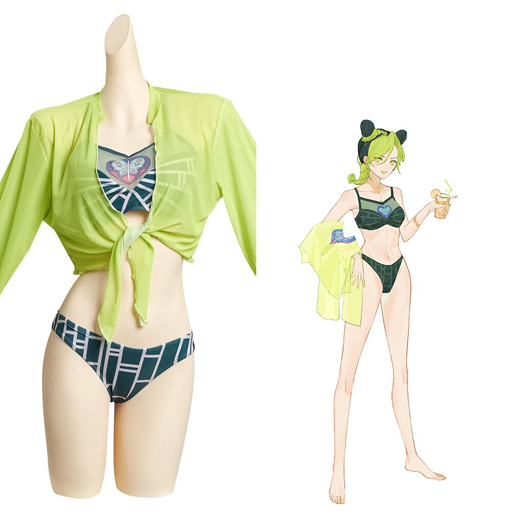 JoJo's Bizarre Adventure: Jolyne Cujoh Bikini Cosplay Costume