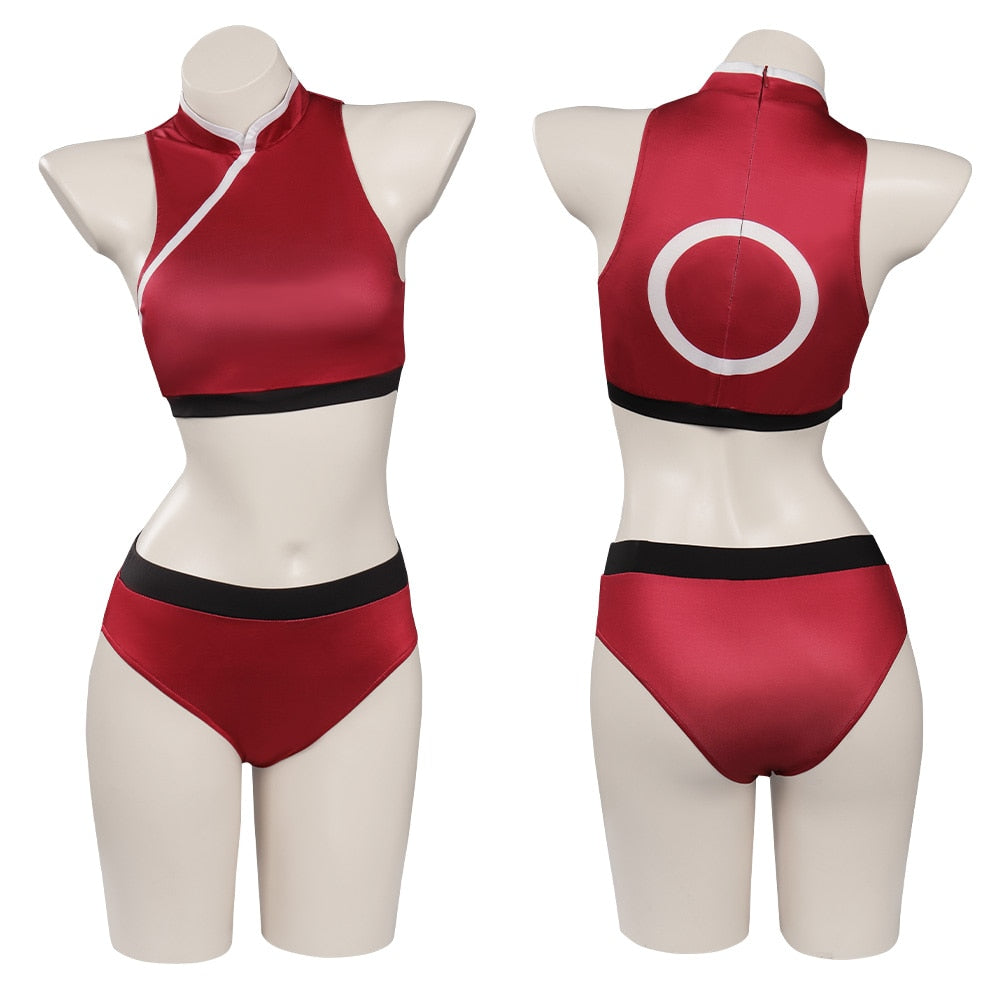 Naruto: Sakura Swimsuit Cosplay Costume