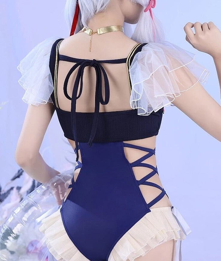 Genshin Impact: Kamisato Ayaka Swimsuit Cosplay Costume