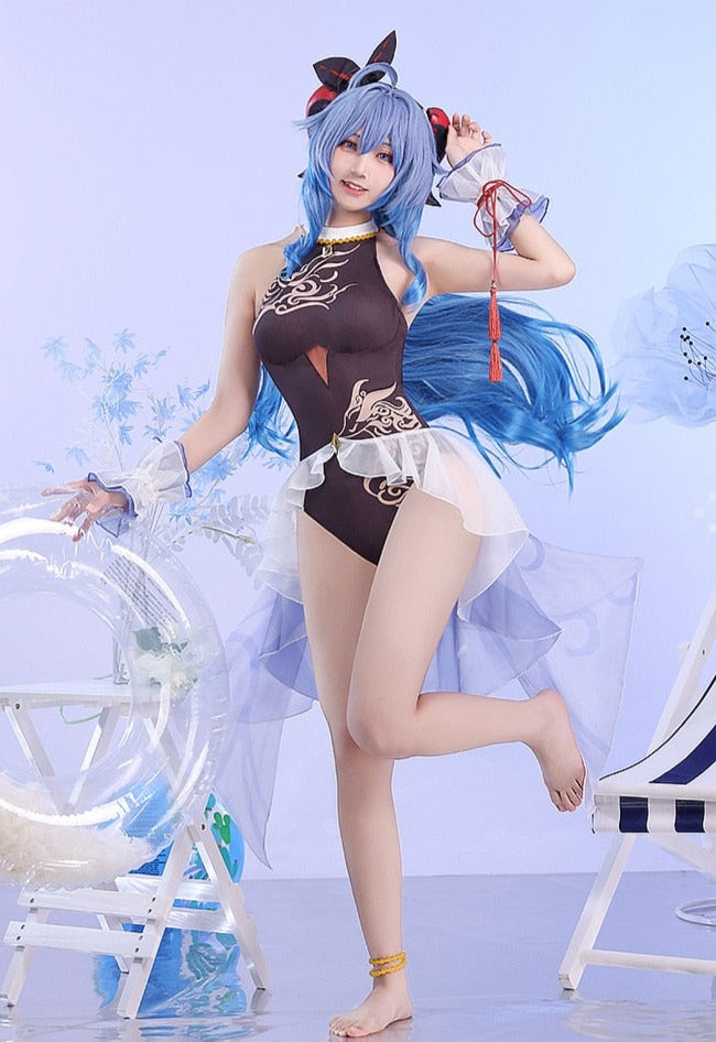 Genshin Impact: Ganyu Swimsuit Cosplay Costume