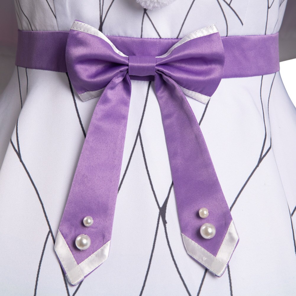 Demon Slayer: Shinobu Kocho White Dress Cosplay Costume