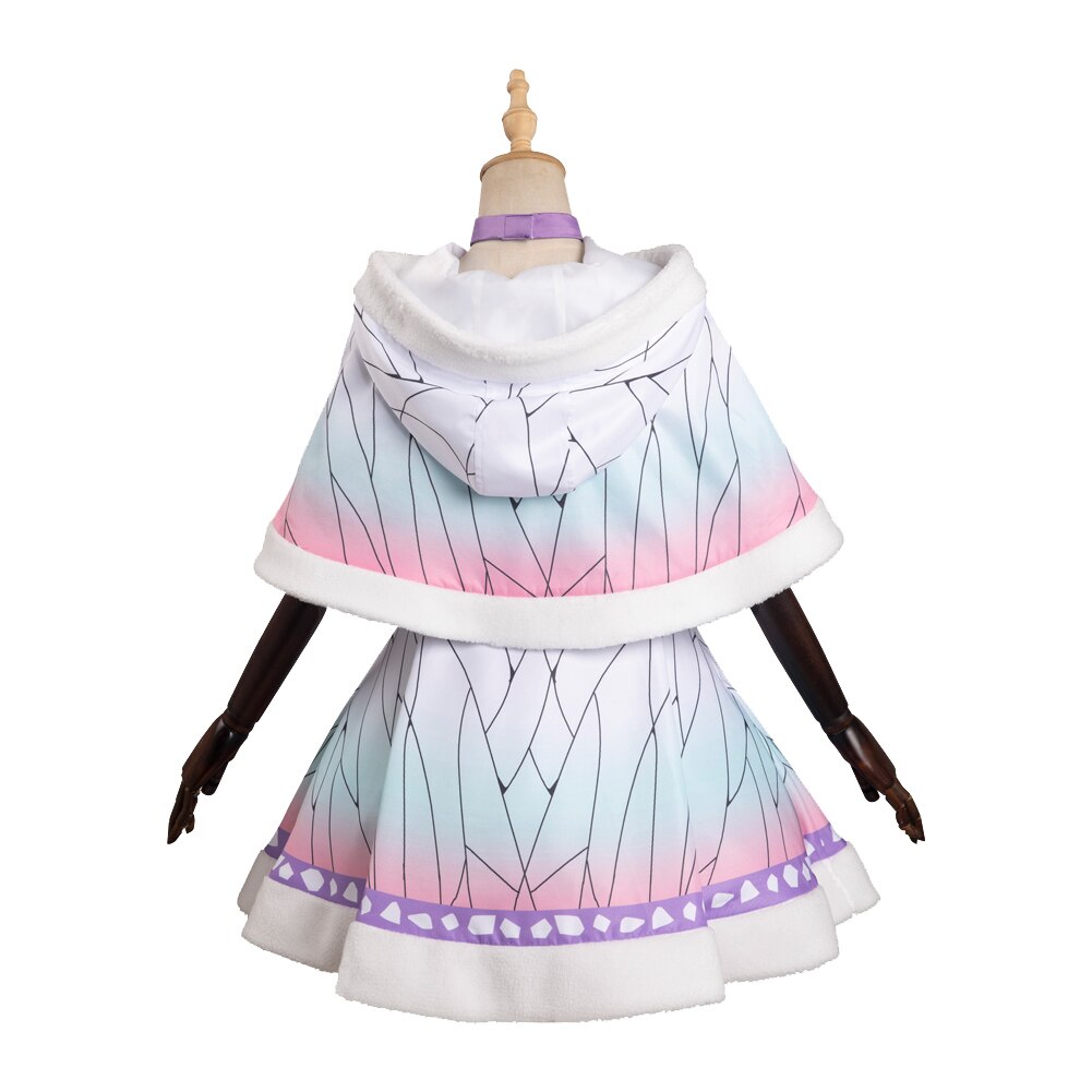 Demon Slayer: Shinobu Kocho White Dress Cosplay Costume