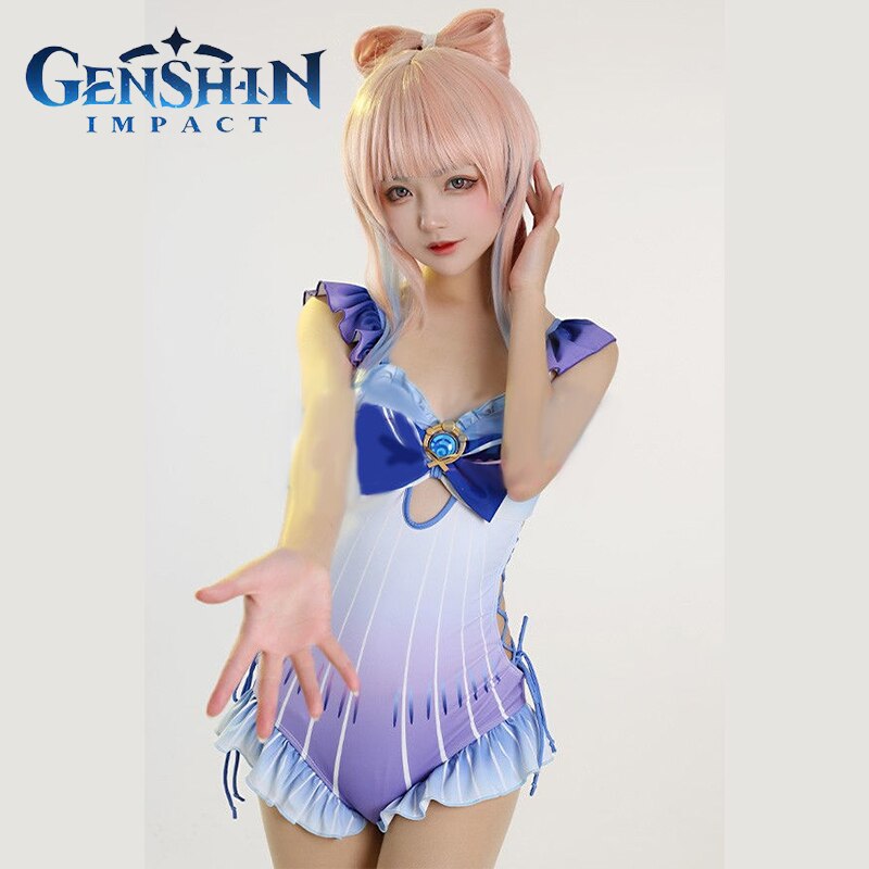 Genshin Impact: Sangonomiya Kokomi Swimsuit Cosplay Costume